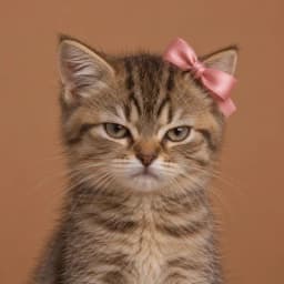 Ursus, a brown tabby cat with a deadpan stare